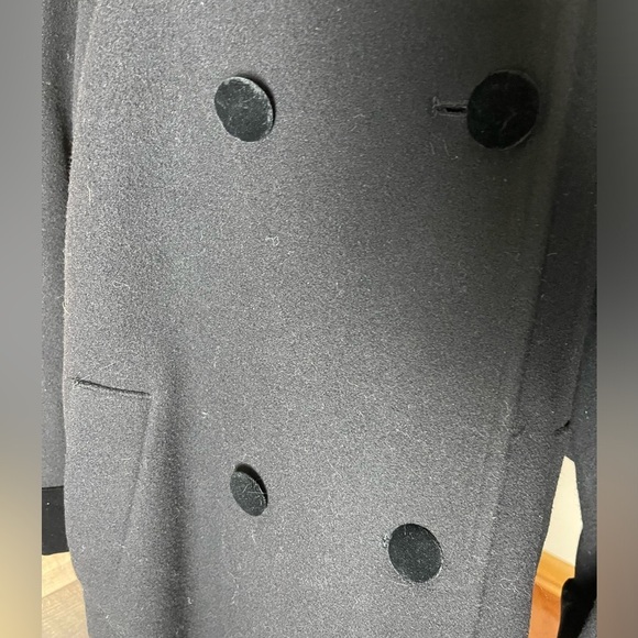 Vintage Herman Kay Wool Velvet Long Winter Outdoors Y2K Coat Size 14 - Picture 3 of 8